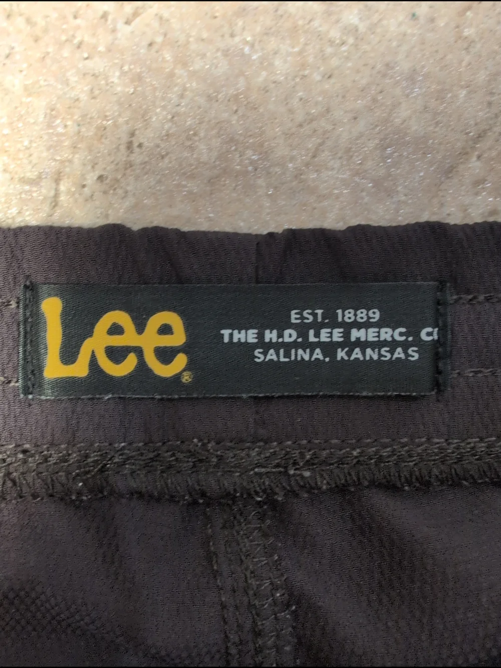 Boys Lee Cargo Drawstring Elastic Waist Shorts 10R Dark Brown Lightweight School